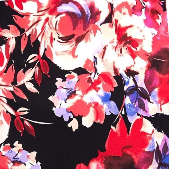 TORRID Plus Size Skater Maxi Dress Studio Knit Lace Floral Black SIZE 3X - Picture 5 of 16